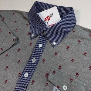 NEW Uniqlo x Michael Bastian Polo Shirt Men's XL Gray Pocket Cotton‎ Button Down